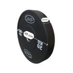 Disco Olimpico Bumper NEGRO x 20kg -Importado - Imagen 2