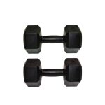 PAR Mancuerna PVC hexagonal 4kg -NEGRA - Imagen 2