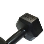 PAR Mancuerna PVC hexagonal 4kg -NEGRA - Imagen 4