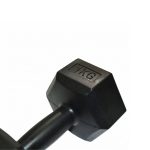 PAR Mancuerna PVC hexagonal 1kg -NEGRA - Imagen 3