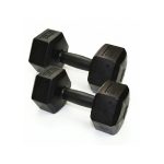 PAR Mancuerna PVC hexagonal 3kg -NEGRA - Imagen 3
