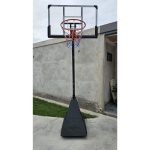 Jirafa con Tablero y aro de basquet de altura ajustable profesional - Imagen 2