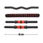 Set ajustable Barra recta + barra ez + Mancuernas  20kg - Imagen 7