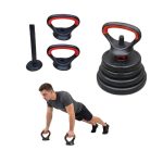 Set ajustable Barra + Mancuernas + Pesa Rusa 30kg - Imagen 3