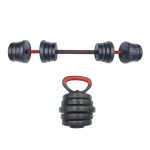 Set ajustable Barra + Mancuernas + Pesa Rusa 30kg - Imagen 4
