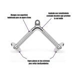 Agarre tipo V para polea cromado- macizo - Imagen 2