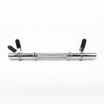 Mancuerna barra maciza cromada con topes 35cm - Imagen 7