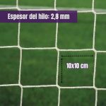 Redes para 2 arcos de futbol 11 -2,8mm - Imagen 5