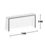 Redes para 2 arcos de futbol 5 -2,8mm - Imagen 6