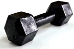 Mancuerna fundicion hexagonal negra 5kg