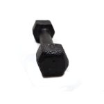 Mancuerna fundicion hexagonal negra 1kg - Imagen 2