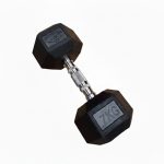 Mancuerna hexagonal engomada 7kg