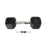 Mancuerna hexagonal engomada 7kg - Imagen 4