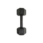 Mancuerna fundicion hexagonal negra 7kg - Imagen 2