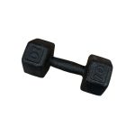 Mancuerna fundicion hexagonal negra 10kg - Imagen 2
