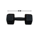 Mancuerna fundicion hexagonal negra 10kg - Imagen 3