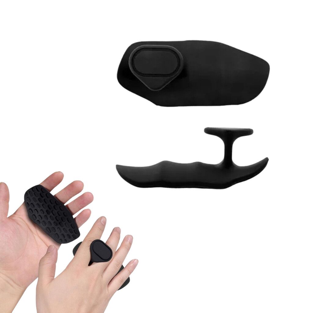 Puños de goma para entrenamiento sin dedos, guantes ergonómicos protectores de manos de goma para levantamiento de pesas Puños de goma para entrenamiento sin dedos, guantes ergonómicos protectores de manos de goma para levantamiento de pesas - Imagen 1
