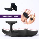 Puños de goma para entrenamiento sin dedos, guantes ergonómicos protectores de manos de goma para levantamiento de pesas - Imagen 2