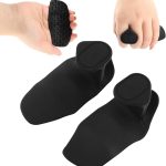Puños de goma para entrenamiento sin dedos, guantes ergonómicos protectores de manos de goma para levantamiento de pesas - Imagen 7