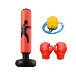 Set de entrenamiento boxeo infantil - Incluye punching ball inflable - guantes  e inflador fuelle - Imagen 3