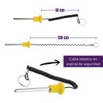 Pasador clavija - registro -traba lingotes c/cable - 10 cm - Imagen 5