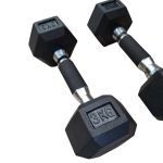 PAR de Mancuernas hexagonales engomadas 3kg con agarre engomado - Imagen 7