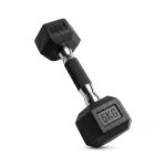 PAR de Mancuernas hexagonales engomadas 5kg con agarre engomado - Imagen 2