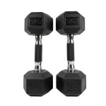 PAR de Mancuernas hexagonales engomadas 5kg con agarre engomado - Imagen 3