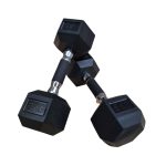 PAR de Mancuernas hexagonales engomadas 5kg con agarre engomado - Imagen 7